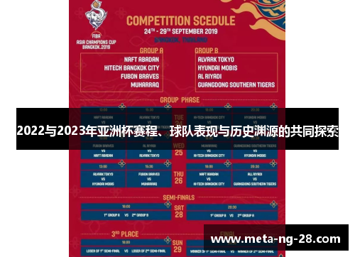 2022与2023年亚洲杯赛程、球队表现与历史渊源的共同探索
